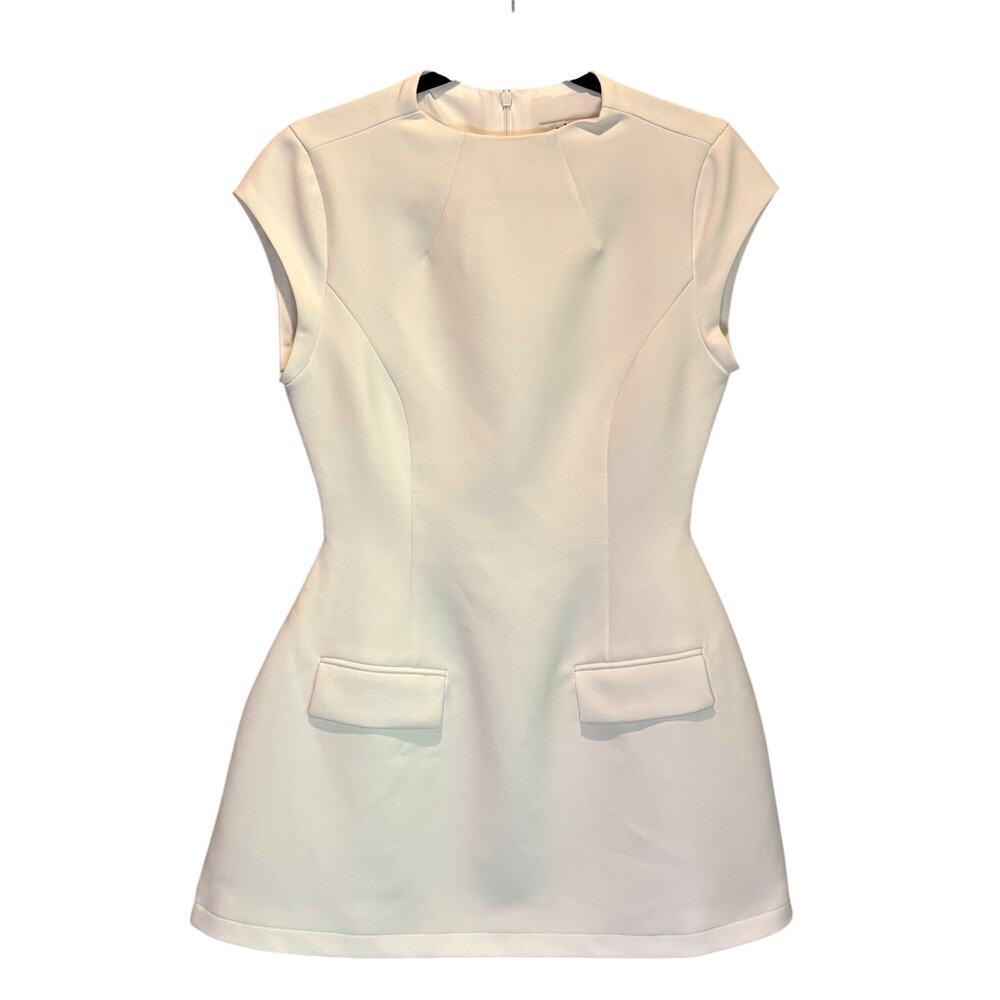 OddMuse Off-White Cap Sleeve Mini Dress - size Medium